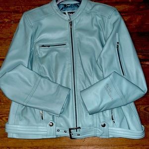 Genuine Harley Davidson woman’s Leather Moto Jacket Size W1